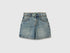 Benetton Blue Boys Used-Effect Denim Bermuda Shorts SKU: 488PG903E_901 Image 01