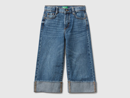 Benetton_Blue_Wide Fit Jeans with Cuff_488PGE02O_901_01