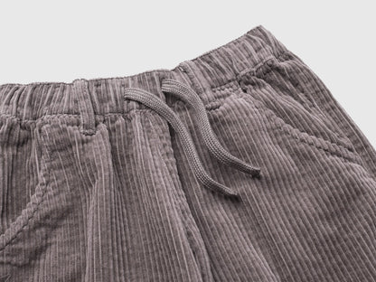 Benetton Gray Boys Corduroy Trousers SKU: 48TWGF03B_39R Image 03