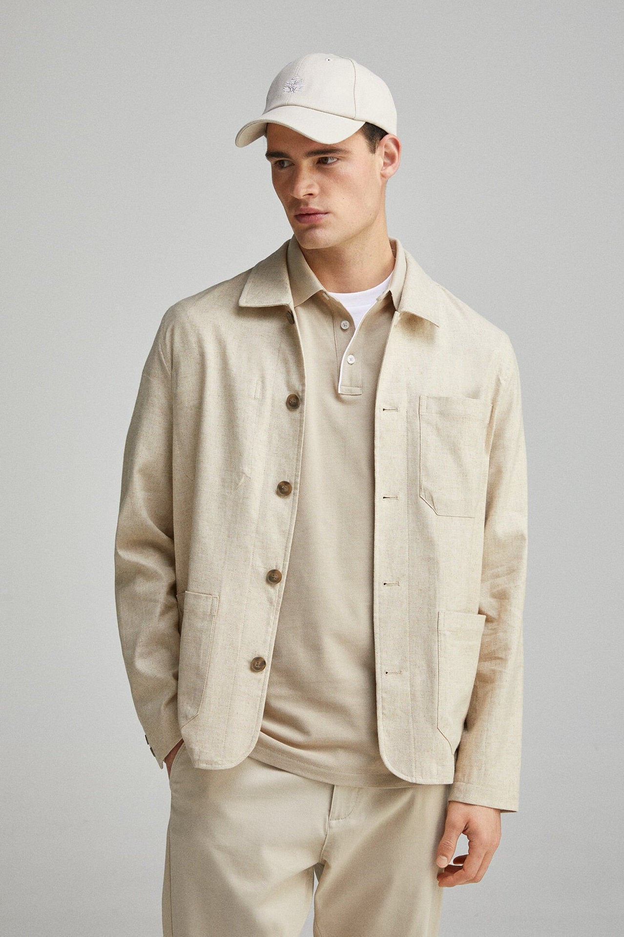 Springfield_Linen &amp; Cotton Overshirt_4909904_51_01