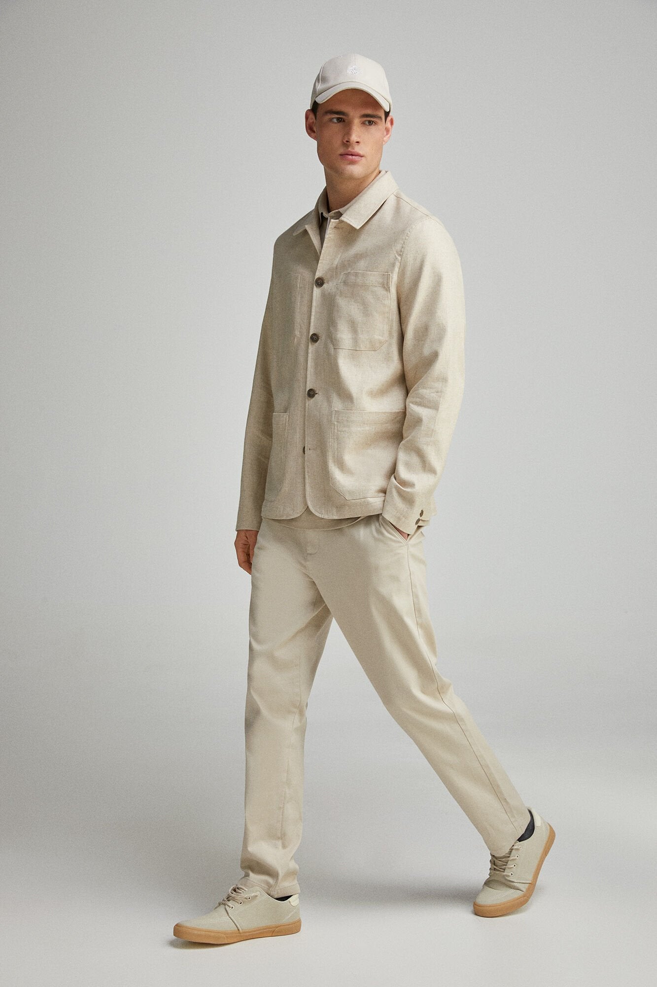 Springfield_Linen &amp; Cotton Overshirt_4909904_51_04