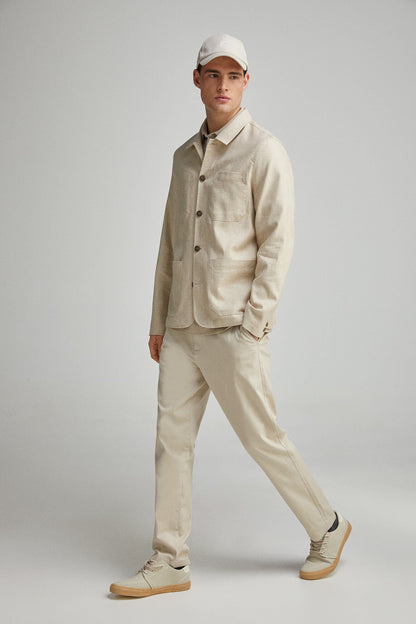 Springfield_Linen &amp; Cotton Overshirt_4909904_51_04