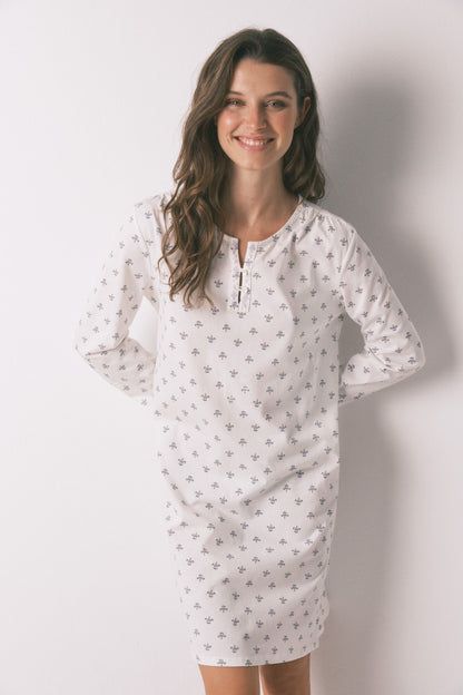 Women Secret_Ivory_Long Sleeve Nightgown 100% Cotton Ivory Flowers_4922735_96_04