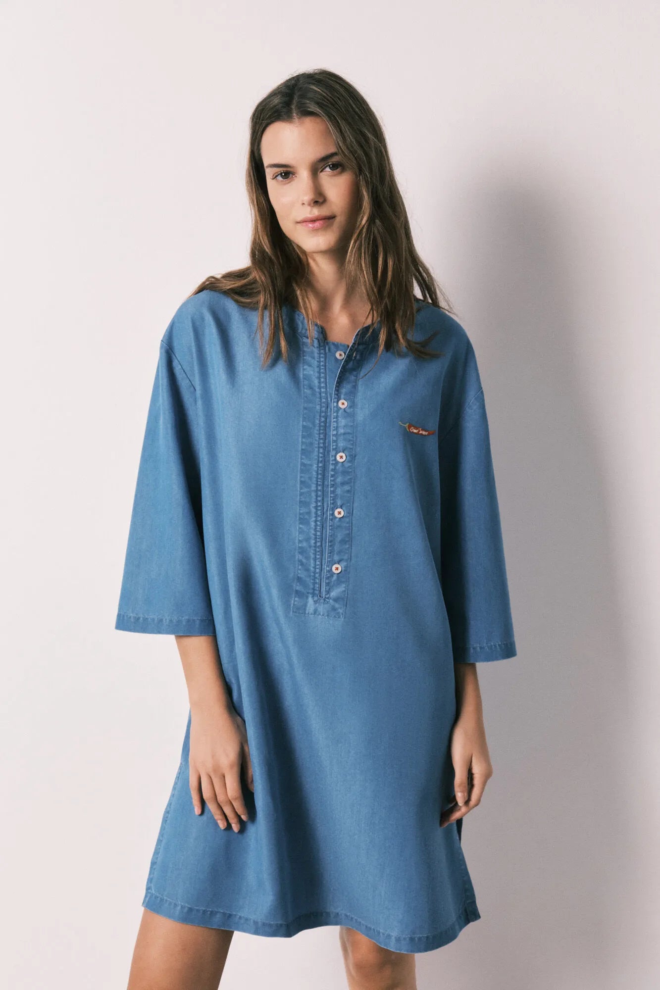 Women Secret Light Blue Women Blue Light Denim Short Camisole SKU: 4923662_16 Image 01