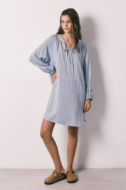 Women Secret Blue Print Women Blue Striped Viscose Short Camisole SKU: 4923664_19 Image 03