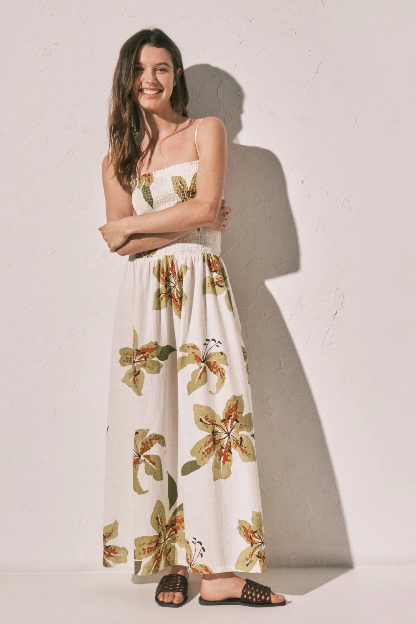 Women Secret Multicoloured Women Long Strap Ruched Neckline Dress SKU: 4923674_98 Image 02