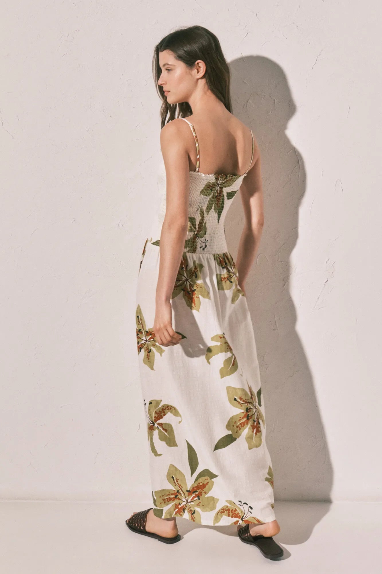 Women Secret Multicoloured Women Long Strap Ruched Neckline Dress SKU: 4923674_98 Image 05