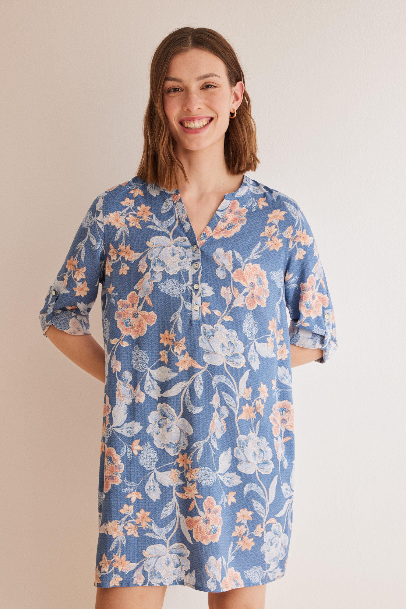 Printed Tunic Style Short Dress_4927021_19_01