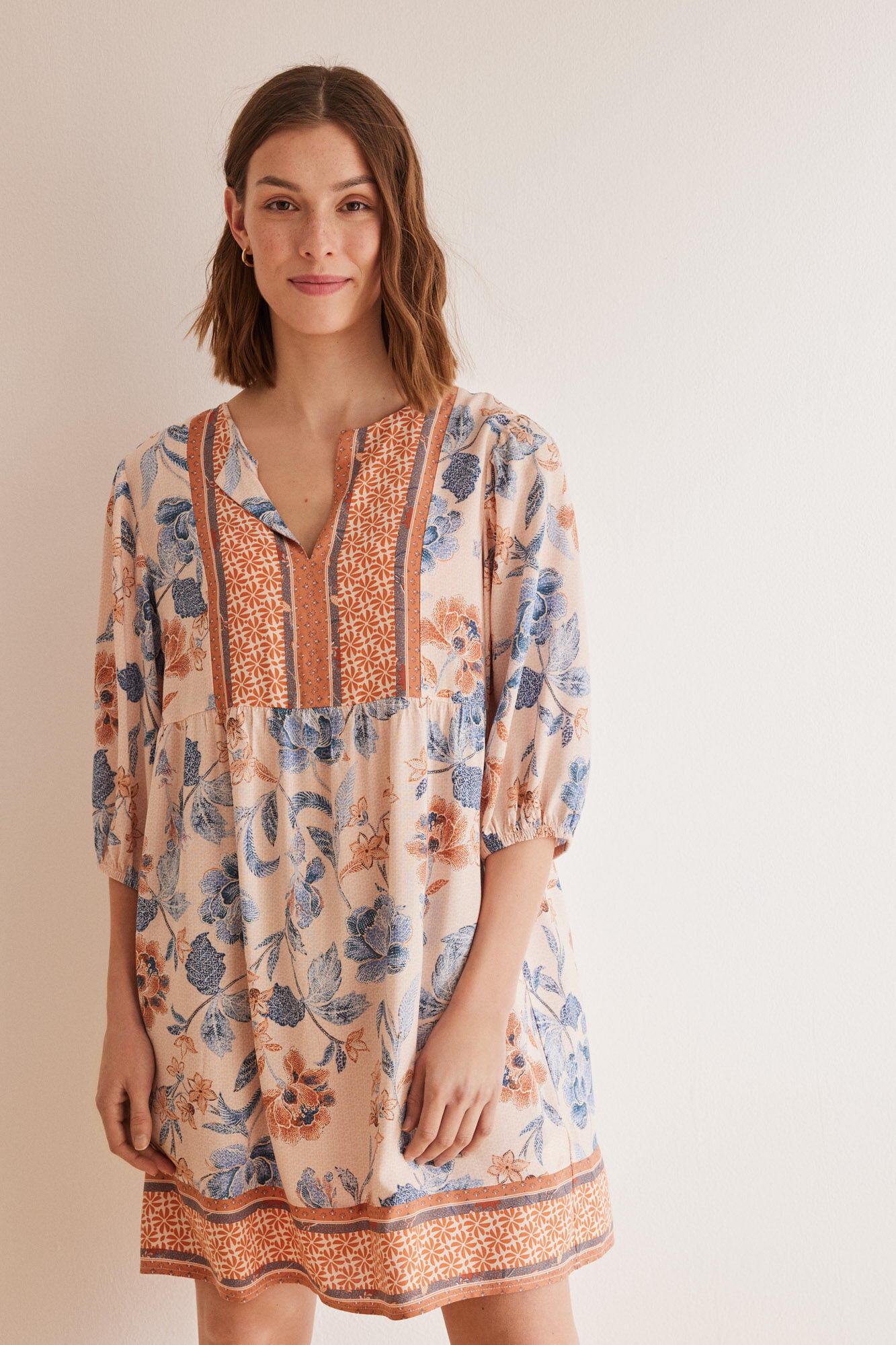 Printed Tunic Style Short Dress_4927022_98_04