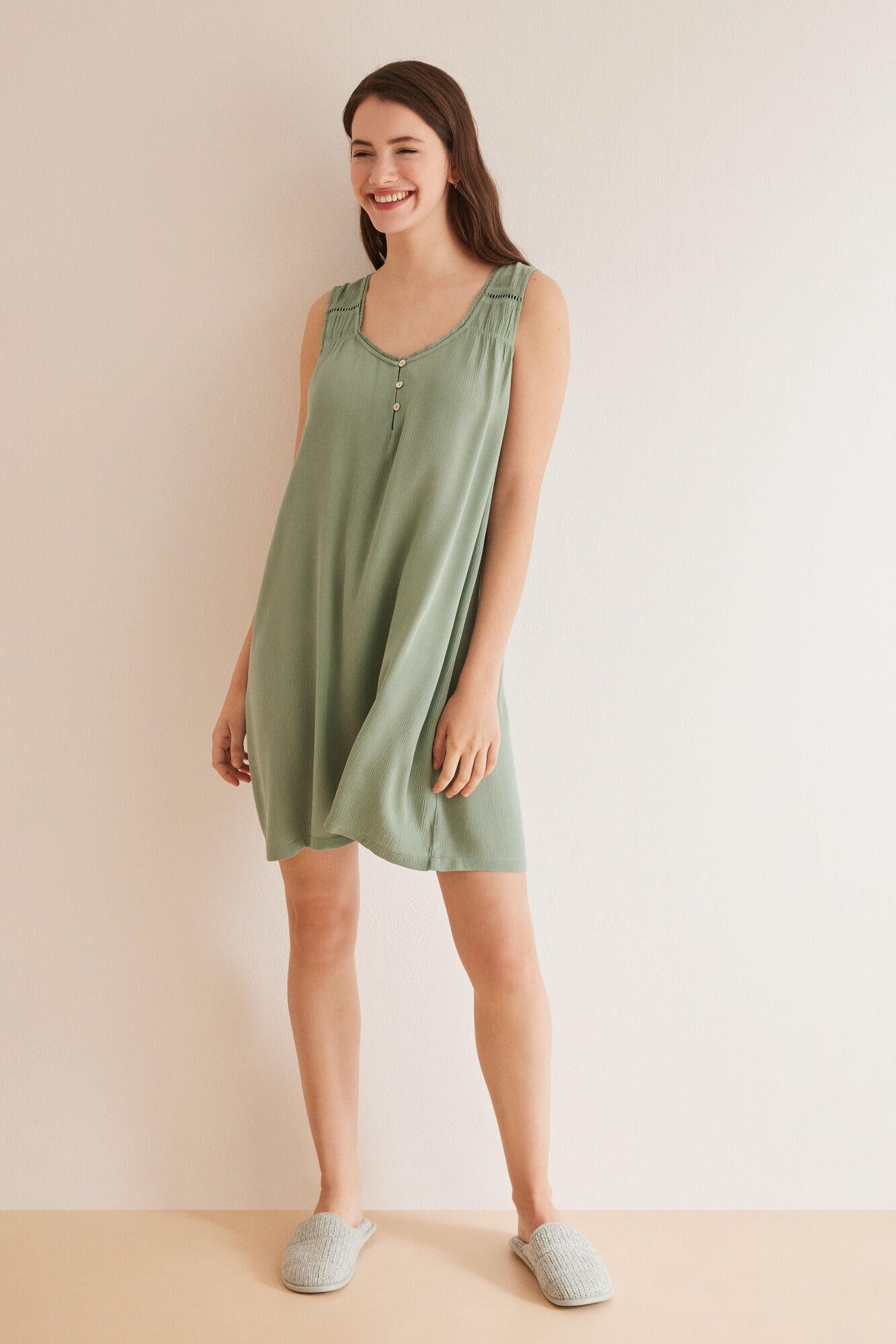 Tank Top Style Nightdress_4927024_21_01