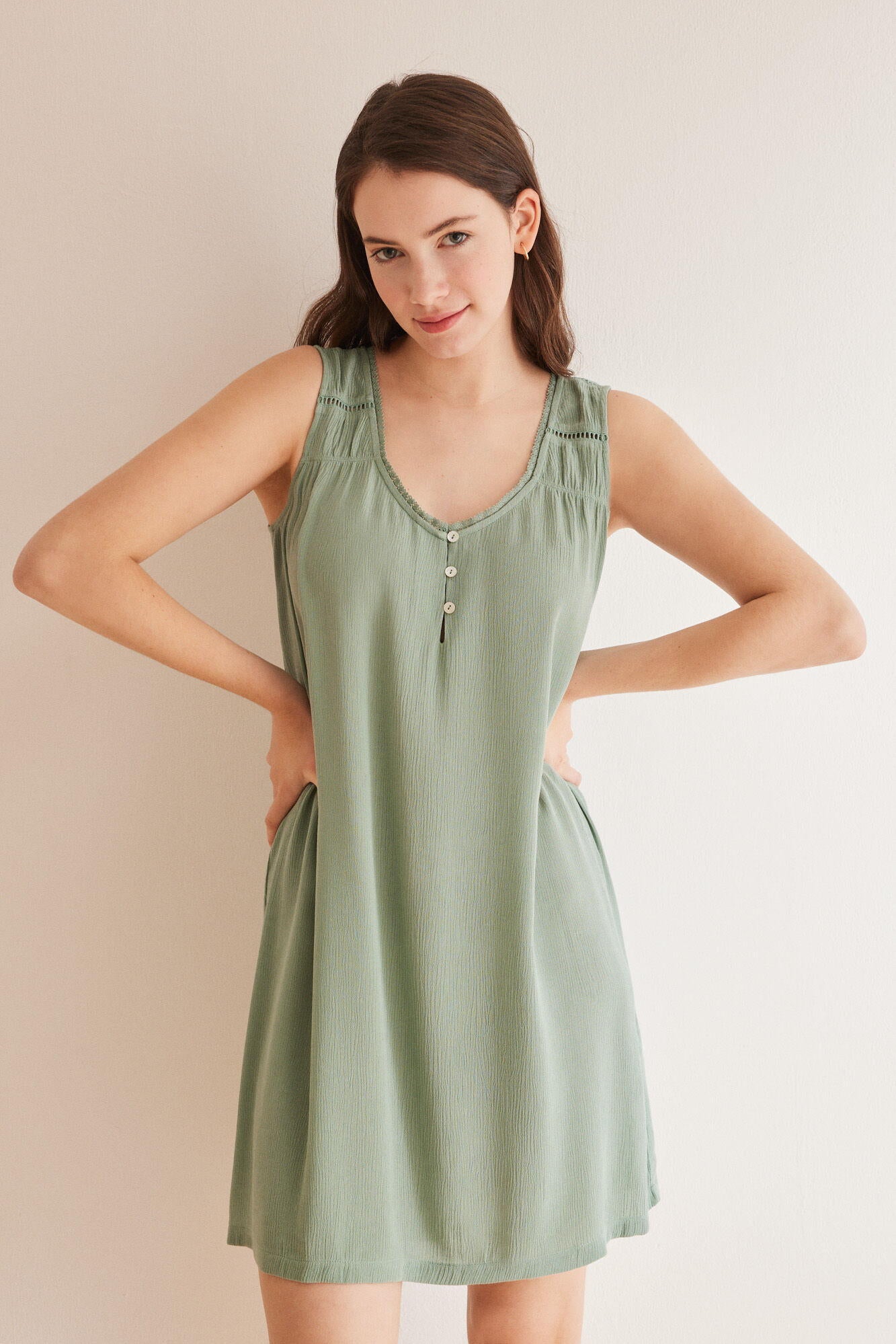 Tank Top Style Nightdress_4927024_21_03