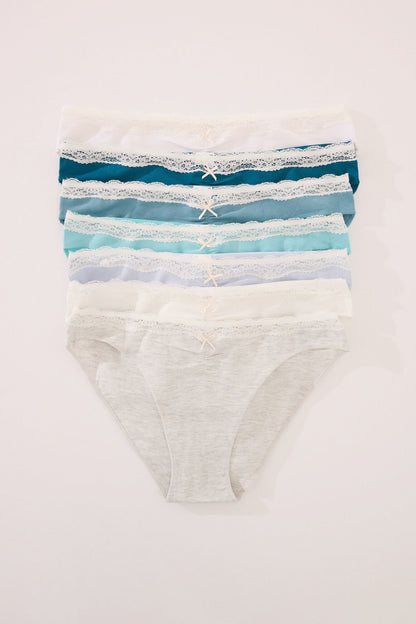 Women Secret_Pack of 7 Classic Blue Cotton Panties_4932647_97_01