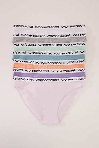 Women Secret_Pack of 7 Classic Cotton Panties in Bright Colors_4932654_97_01