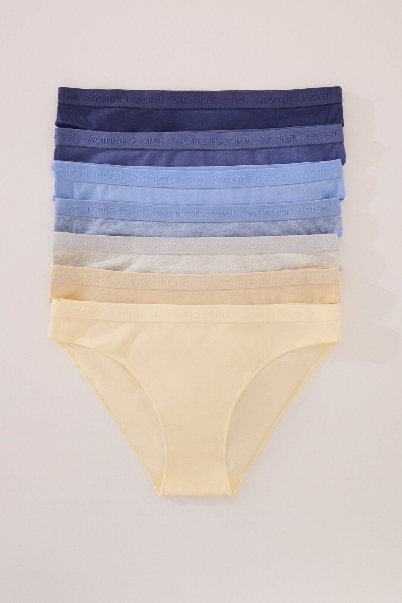 Women Secret_Pack of 7 Classic Blue Cotton Panties_4932658_97_01