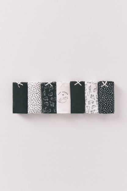 Women Secret_Multi-Color_Pack of 7 Multicoloured Kitten Brazilian Panties_4932673_98_02