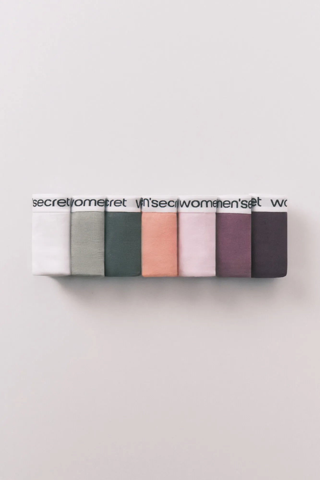 Women Secret_White Print_Pack of 7 Classic Cotton Logo Panties_4932687_97_01