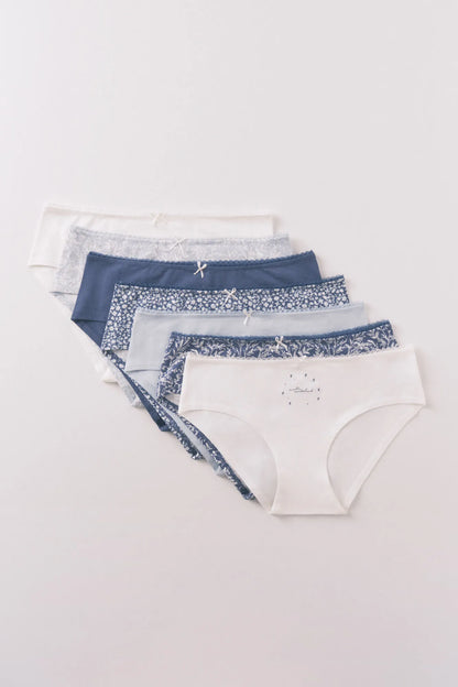 Women Secret_Blue Print_Pack of 7 Panties Culottes with Christmas Print_4932691_19_04