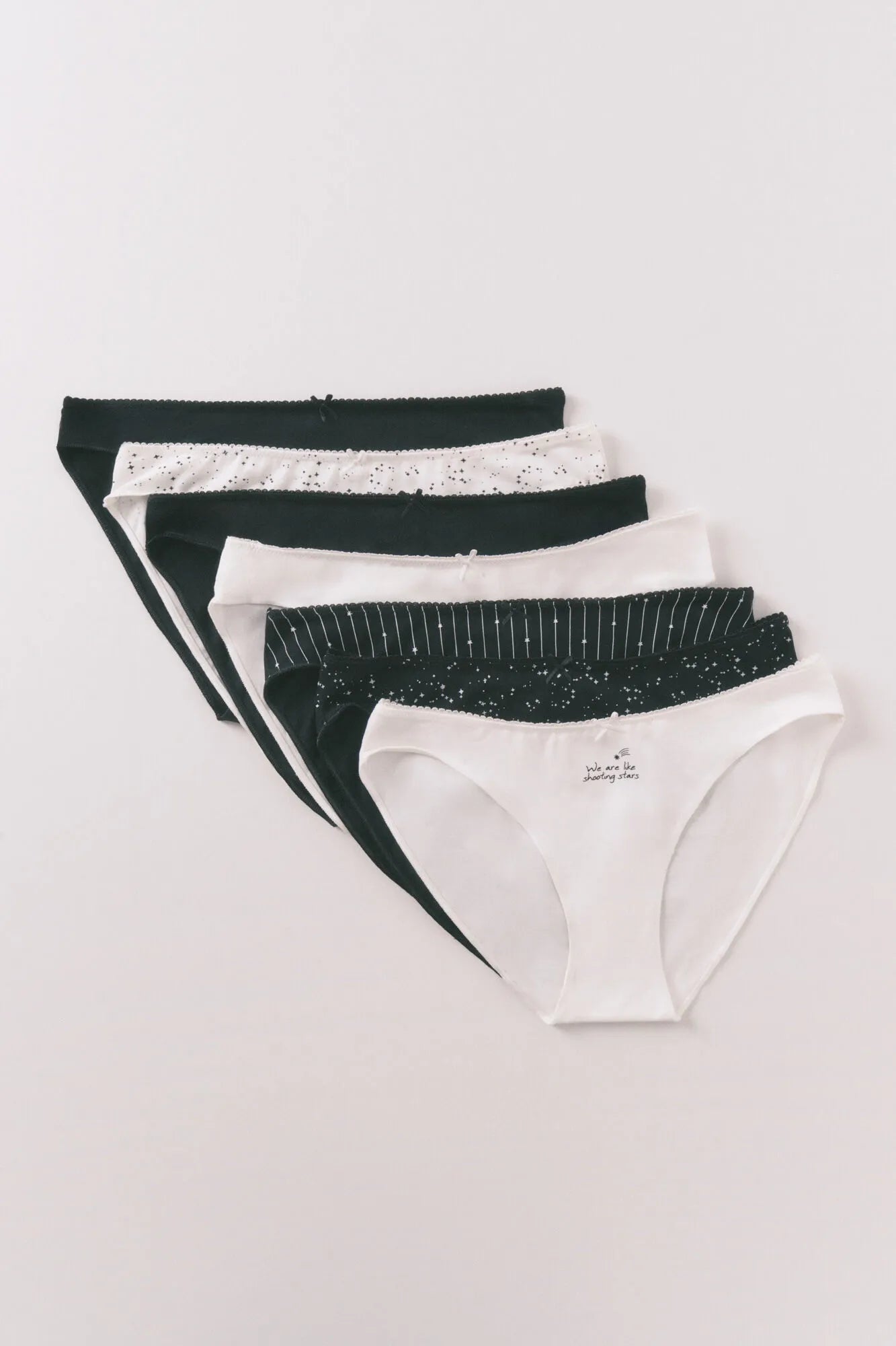Women Secret_Multicoloured_Black &amp; White Cotton 7-Pack Classic Print Panties_4933602_98_02