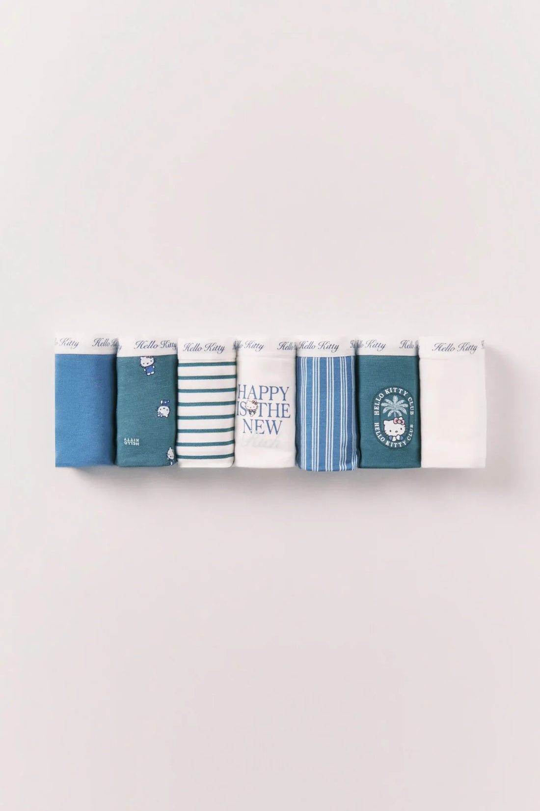 Women Secret Multicoloured Women Cotton 7-Pack Printed Culotte Panties Hello Kitty SKU: 4933657_98 Image 01