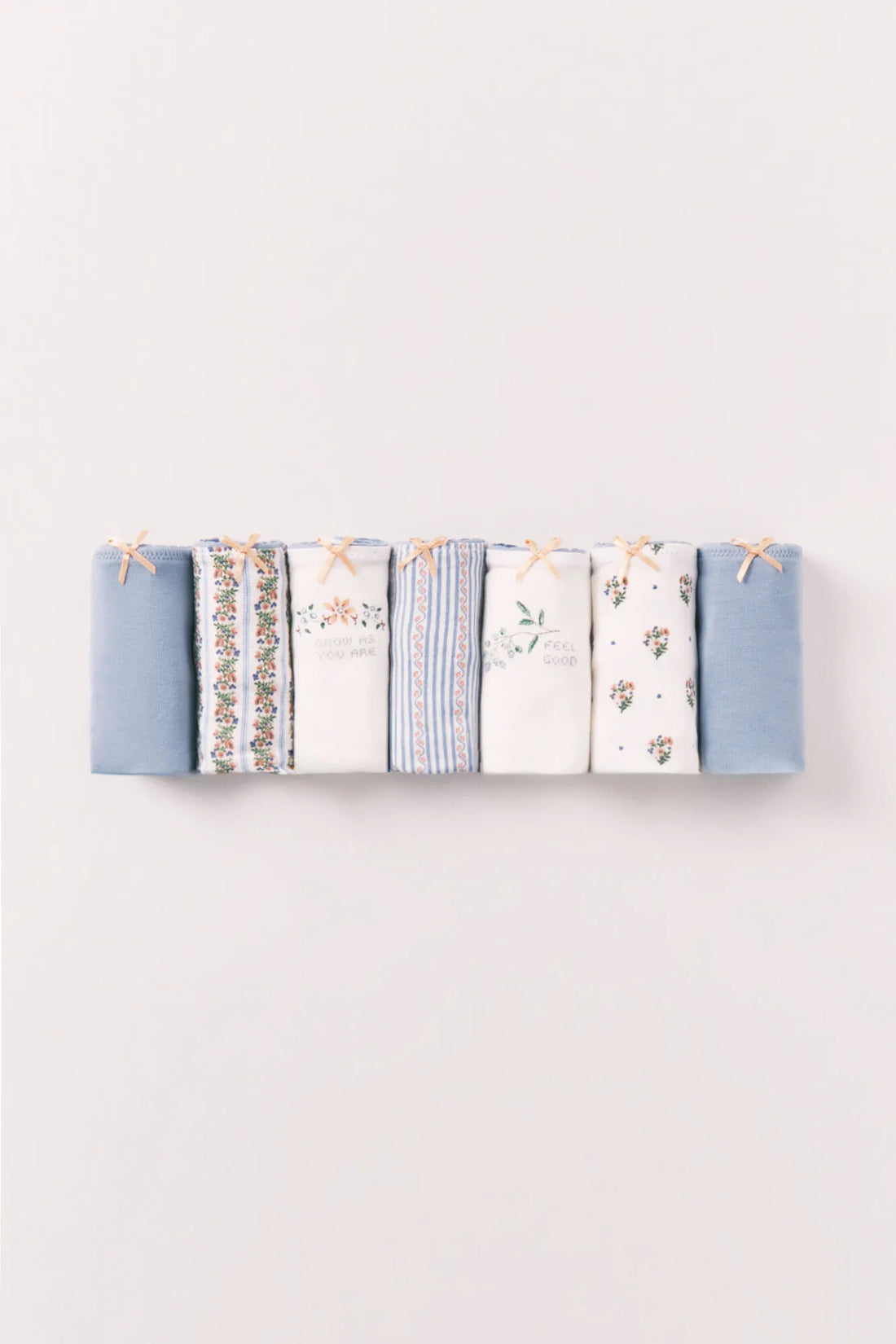 Women Secret Multicoloured Women Multicoloured Cotton Mixed Print 7-Pack Brazilian Panties SKU: 4933658_98 Image 01