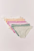 Women Secret White Print Women Multicoloured Cotton Pointelle Classic Panties 7-Pack SKU: 4933680_97 Image 01