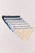 Women Secret White Print Women Pack 7 Plain Cotton Classic Panties With Logo SKU: 4933684_97 Image 01