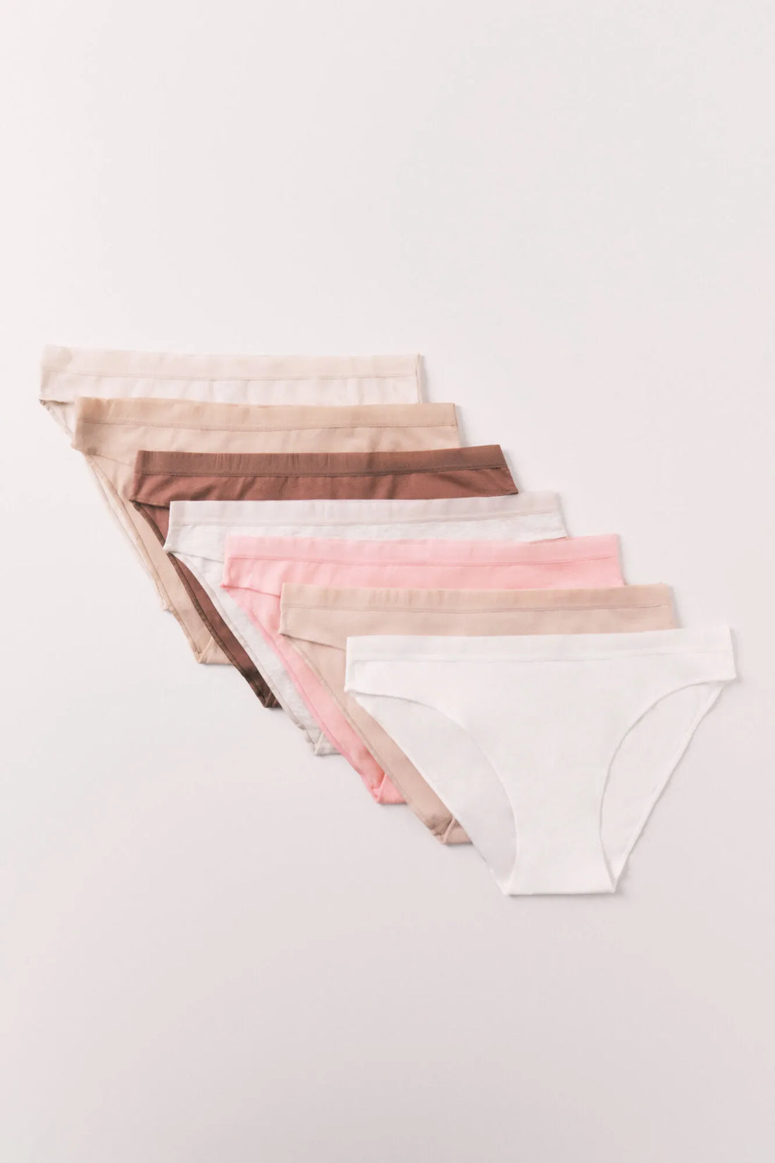 Women Secret White Print Women Pack 7 Plain Neutral Cotton Classic Panties SKU: 4933687_97 Image 02