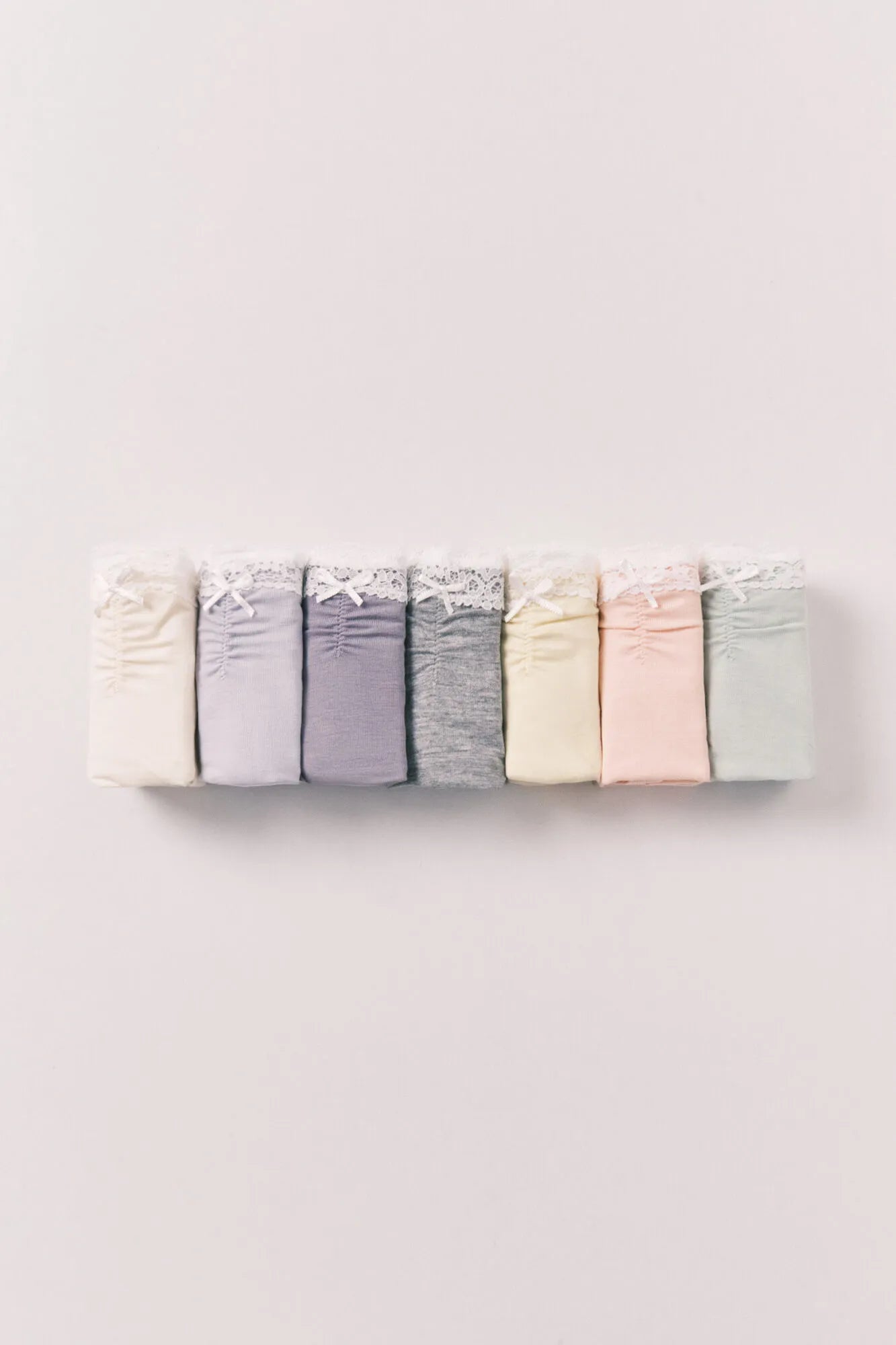Women Secret White Print Women Plain Cotton Lace 7-Pack Wide Panties SKU: 4933689_97 Image 02