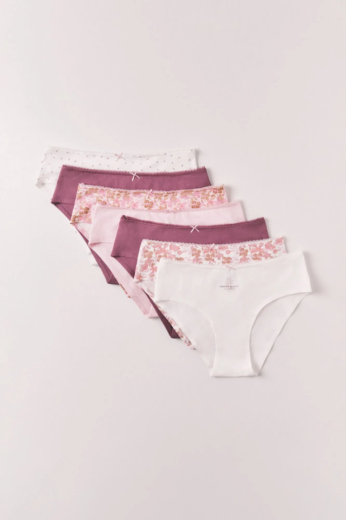 Women Secret Multicoloured Women Multicoloured Printed Cotton 7-Pack Brazilian Panties SKU: 4934523_98 Image 02