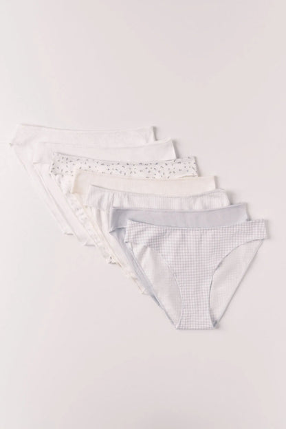 Women Secret Multicoloured Women Multicoloured Printed Cotton 7 Classic Panties Pack SKU: 4934524_98 Image 01