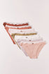 Women Secret White Print Women Plain Cotton Classic Lace 7-Pack Panties SKU: 4934525_97 Image 01