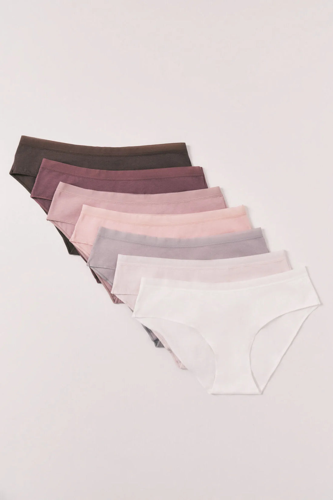 Women Secret White Print Women Plain Cotton 7-Pack Wide Panties SKU: 4934541_97 Image 01