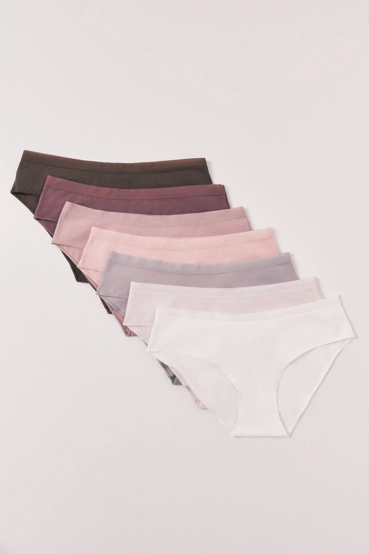 Women Secret White Print Women Plain Cotton 7-Pack Wide Panties SKU: 4934541_97 Image 01