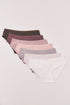 Women Secret White Print Women Plain Cotton 7-Pack Wide Panties SKU: 4934541_97 Image 01