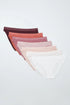 Women Secret White Print Women Pack of 7 Classic Plain Cotton Panties with Logo SKU: 4934595_97 Image 01