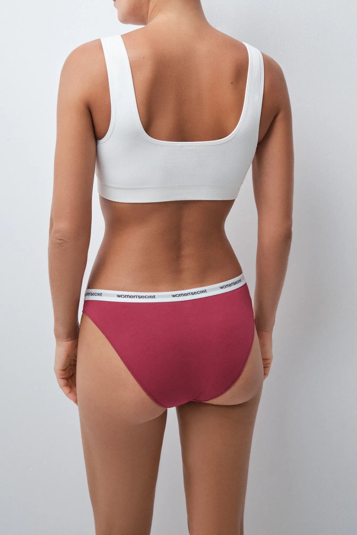 Women Secret White Print Women Plain Cotton 7-Pack Classic Panties Logo SKU: 4934635_97 Image 02
