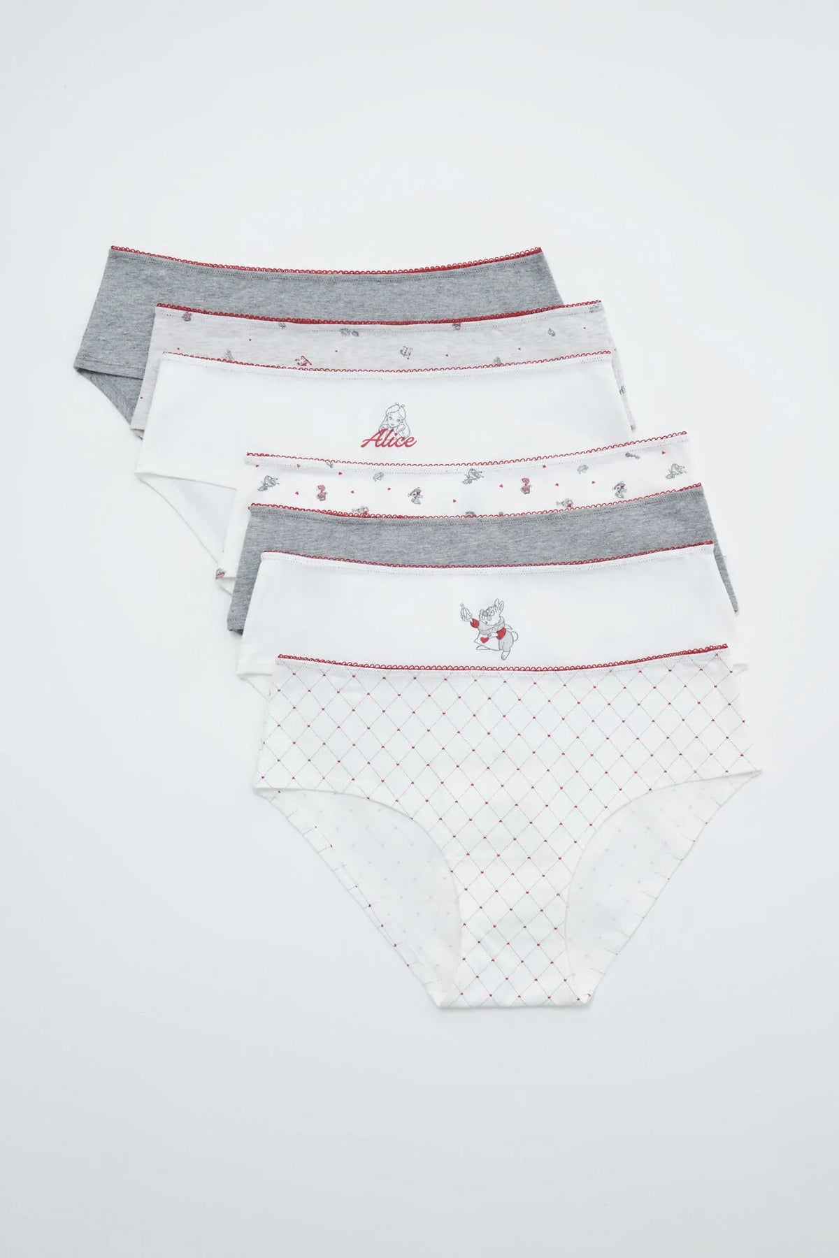 Women Secret Multicoloured Women Alicia Print Cotton 7-Pack Wide Panties SKU: 4934638_98 Image 01