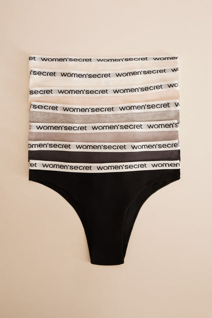 Pack Of 7 Brazilian Cotton Panties With Logo_02