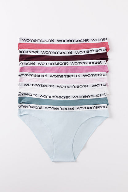 Women Secret_Pack of 7 Classic Cotton Panties with Logo_4939000_97_04