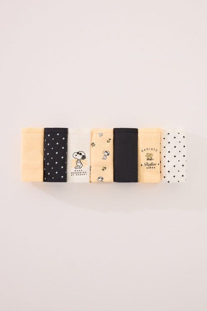 Women Secret_Pack of 7 Wide Cotton Panties with Snoopy Print_4939013_98_02