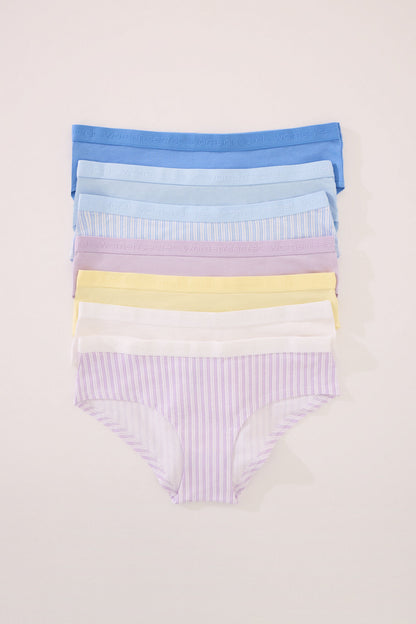 Women Secret_Pack of 7 Wide Cotton Panties Mix Print_4939025_98_01