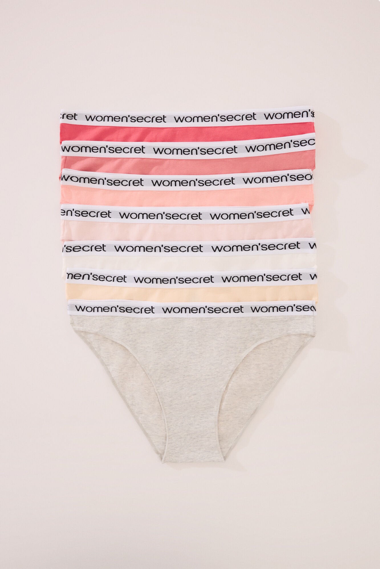 Women Secret_Pack of 7 Classic Cotton Panties with Logo_4939032_97_01