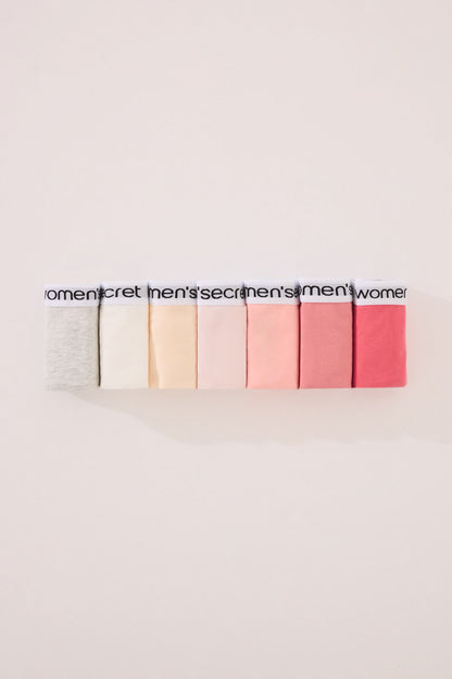 Women Secret_Pack of 7 Classic Cotton Panties with Logo_4939032_97_04