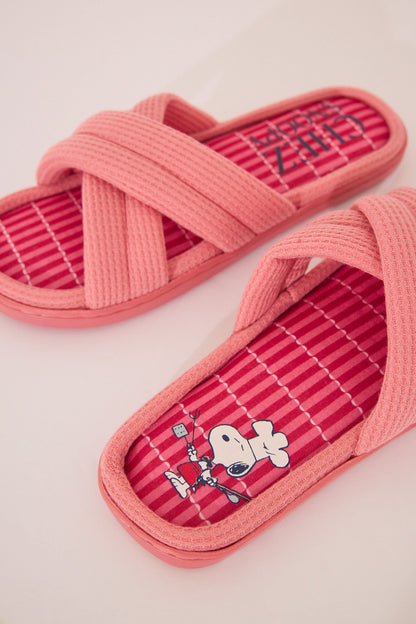 Women Secret_Pink Snoopy Padded Slippers_4992510_70_02
