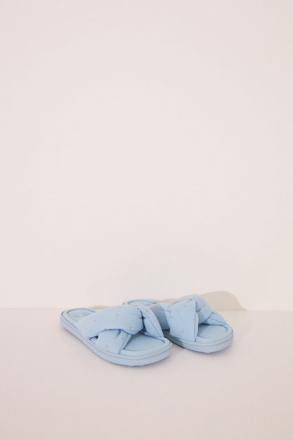 Women Secret_Blue Knot Waffle Shower Slipper_4992512_12_03