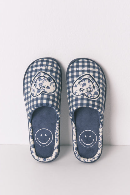 Women Secret_Navy_Smiley Blue Slippers_4992542_10_01