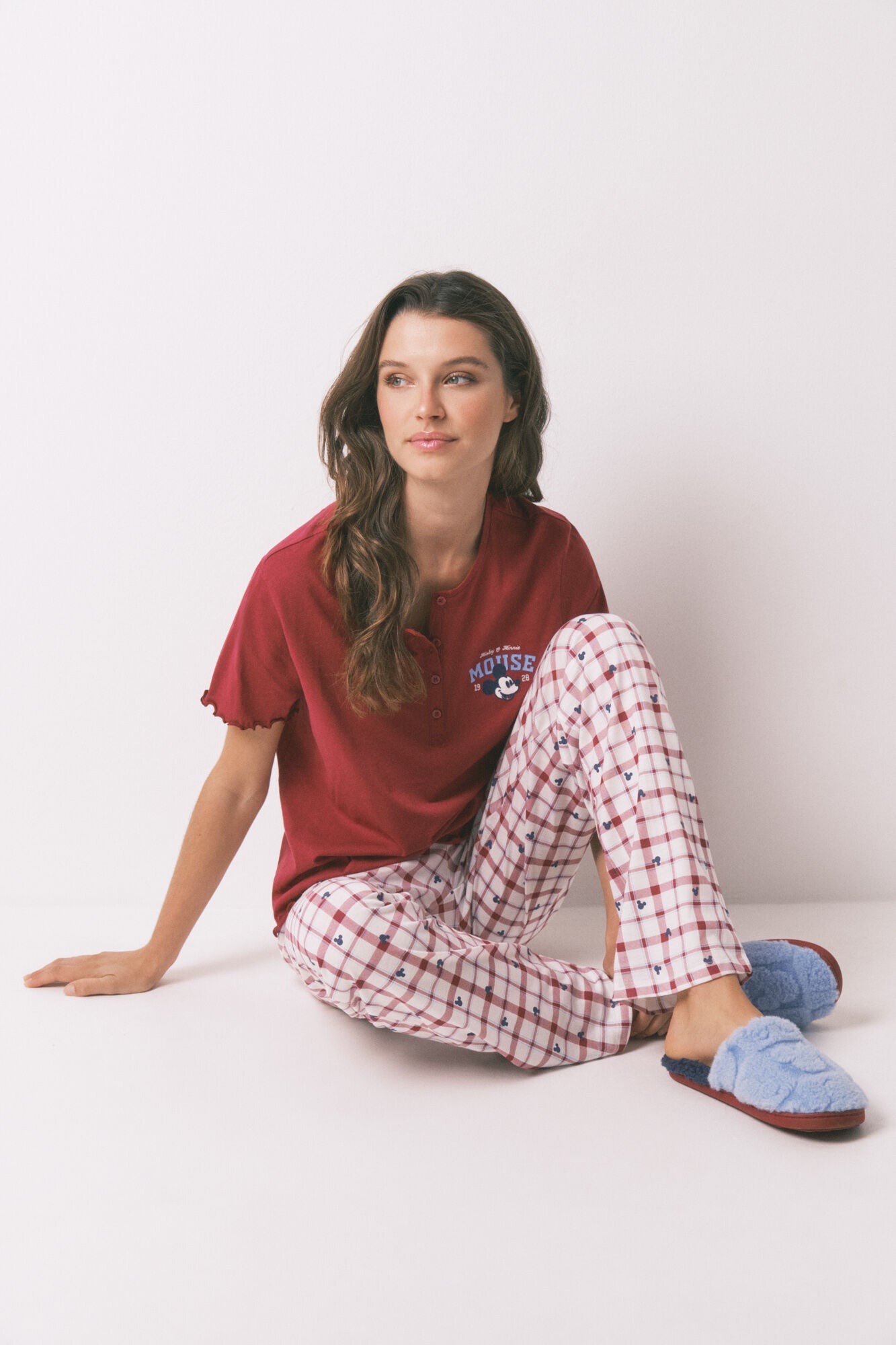 Women Secret_Blue Print_Blue Mickey Print Shower Slippers_4992550_19_01