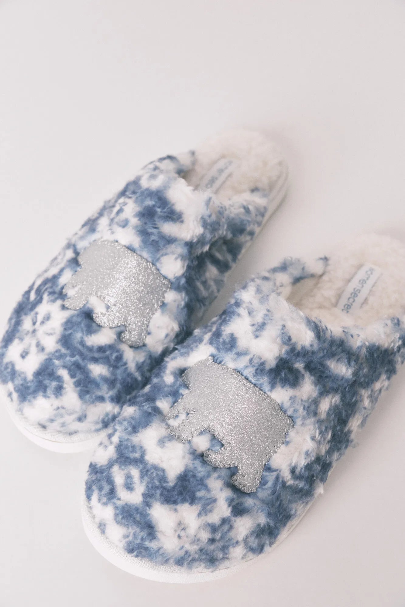 Women Secret_Blue Print_Slippers with Glitter Faux Shearling Patch_4992556_19_05
