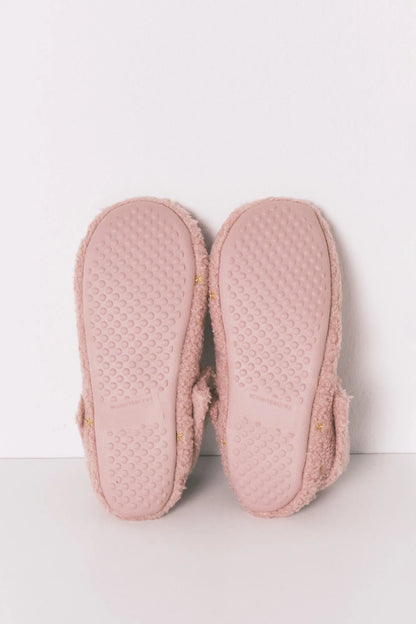 Women Secret_Pink_Pink Glitter Faux Shearling Slippers_4992587_70_03
