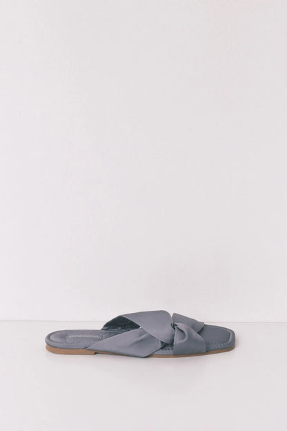 Women Secret_Dark Grey_Grayish Blue Satin Flat Sandals_4993688_42_05